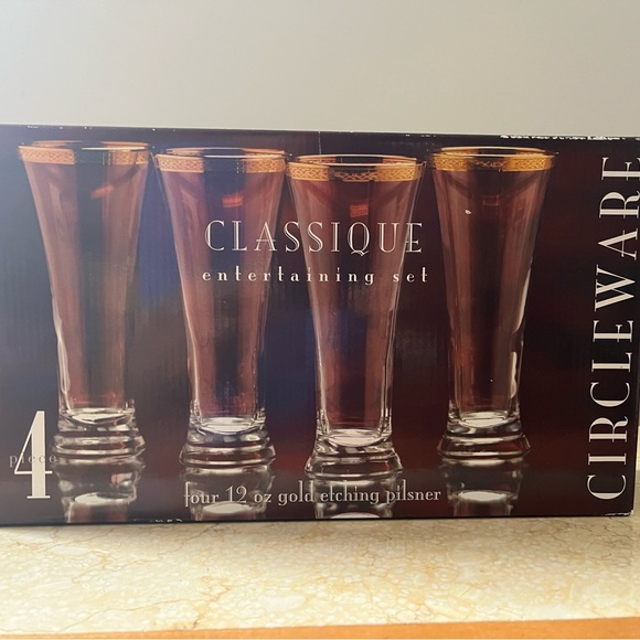 Classique Gold Rimmed Glass Set - Picture 7 of 7